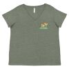 Curvy Collection Women's Fine Jersey V-Neck Tee Thumbnail