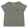 Curvy Collection Women's Fine Jersey V-Neck Tee Thumbnail