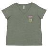 Curvy Collection Women's Fine Jersey V-Neck Tee Thumbnail