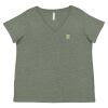 Curvy Collection Women's Fine Jersey V-Neck Tee Thumbnail