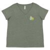 Curvy Collection Women's Fine Jersey V-Neck Tee Thumbnail