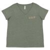 Curvy Collection Women's Fine Jersey V-Neck Tee Thumbnail