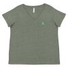 Curvy Collection Women's Fine Jersey V-Neck Tee Thumbnail