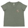 Curvy Collection Women's Fine Jersey V-Neck Tee Thumbnail