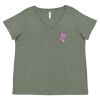 Curvy Collection Women's Fine Jersey V-Neck Tee Thumbnail