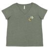 Curvy Collection Women's Fine Jersey V-Neck Tee Thumbnail