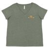 Curvy Collection Women's Fine Jersey V-Neck Tee Thumbnail