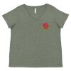 Curvy Collection Women's Fine Jersey V-Neck Tee Thumbnail