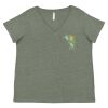 Curvy Collection Women's Fine Jersey V-Neck Tee Thumbnail