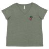Curvy Collection Women's Fine Jersey V-Neck Tee Thumbnail