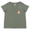 Curvy Collection Women's Fine Jersey V-Neck Tee Thumbnail
