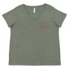 Curvy Collection Women's Fine Jersey V-Neck Tee Thumbnail