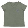 Curvy Collection Women's Fine Jersey V-Neck Tee Thumbnail