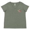 Curvy Collection Women's Fine Jersey V-Neck Tee Thumbnail