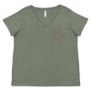 Curvy Collection Women's Fine Jersey V-Neck Tee Thumbnail