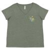 Curvy Collection Women's Fine Jersey V-Neck Tee Thumbnail