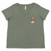 Curvy Collection Women's Fine Jersey V-Neck Tee Thumbnail