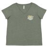 Curvy Collection Women's Fine Jersey V-Neck Tee Thumbnail