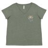 Curvy Collection Women's Fine Jersey V-Neck Tee Thumbnail