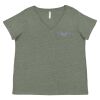 Curvy Collection Women's Fine Jersey V-Neck Tee Thumbnail