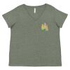 Curvy Collection Women's Fine Jersey V-Neck Tee Thumbnail