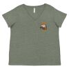 Curvy Collection Women's Fine Jersey V-Neck Tee Thumbnail