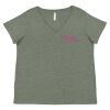 Curvy Collection Women's Fine Jersey V-Neck Tee Thumbnail