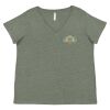 Curvy Collection Women's Fine Jersey V-Neck Tee Thumbnail