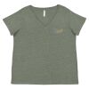 Curvy Collection Women's Fine Jersey V-Neck Tee Thumbnail