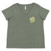 Curvy Collection Women's Fine Jersey V-Neck Tee Thumbnail