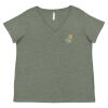 Curvy Collection Women's Fine Jersey V-Neck Tee Thumbnail