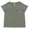 Curvy Collection Women's Fine Jersey V-Neck Tee Thumbnail