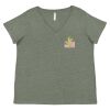 Curvy Collection Women's Fine Jersey V-Neck Tee Thumbnail