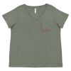 Curvy Collection Women's Fine Jersey V-Neck Tee Thumbnail