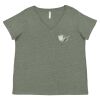 Curvy Collection Women's Fine Jersey V-Neck Tee Thumbnail