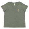 Curvy Collection Women's Fine Jersey V-Neck Tee Thumbnail