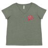 Curvy Collection Women's Fine Jersey V-Neck Tee Thumbnail