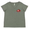 Curvy Collection Women's Fine Jersey V-Neck Tee Thumbnail
