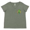 Curvy Collection Women's Fine Jersey V-Neck Tee Thumbnail