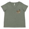 Curvy Collection Women's Fine Jersey V-Neck Tee Thumbnail