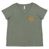 Curvy Collection Women's Fine Jersey V-Neck Tee Thumbnail