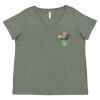 Curvy Collection Women's Fine Jersey V-Neck Tee Thumbnail