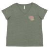 Curvy Collection Women's Fine Jersey V-Neck Tee Thumbnail