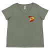 Curvy Collection Women's Fine Jersey V-Neck Tee Thumbnail