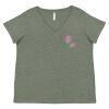 Curvy Collection Women's Fine Jersey V-Neck Tee Thumbnail