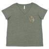 Curvy Collection Women's Fine Jersey V-Neck Tee Thumbnail