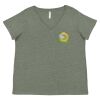 Curvy Collection Women's Fine Jersey V-Neck Tee Thumbnail