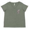 Curvy Collection Women's Fine Jersey V-Neck Tee Thumbnail