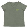 Curvy Collection Women's Fine Jersey V-Neck Tee Thumbnail
