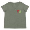 Curvy Collection Women's Fine Jersey V-Neck Tee Thumbnail